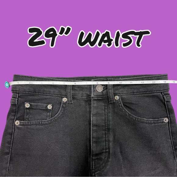 NWOT‼️The Kooples tapered relaxed fit jeans in black vintage wash. Size 27 👖 - Picture 4 of 11